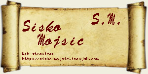 Sisko Mojsić vizit kartica